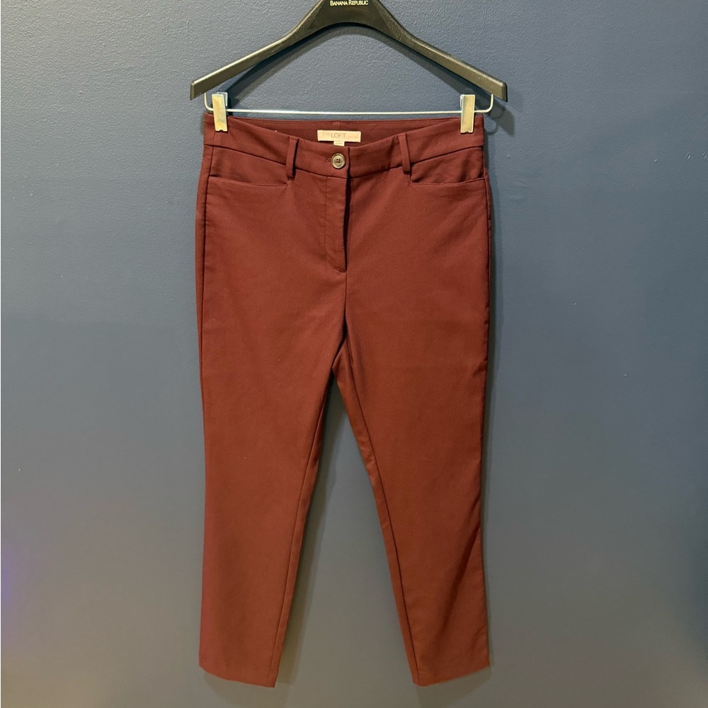 LOFT The Sutton Skinny Curvy Pants